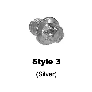 Style 3 (Silver) Штифты для велосипедных педалей из нержавеющей стали, штифты для шоссейных заклепок, красные, золотистые, синие, серебристые, Bmx, для горного велосипеда, педали, винты для ногтей, запчасти для велосипеда - Цвет: Style 3 (Silver)