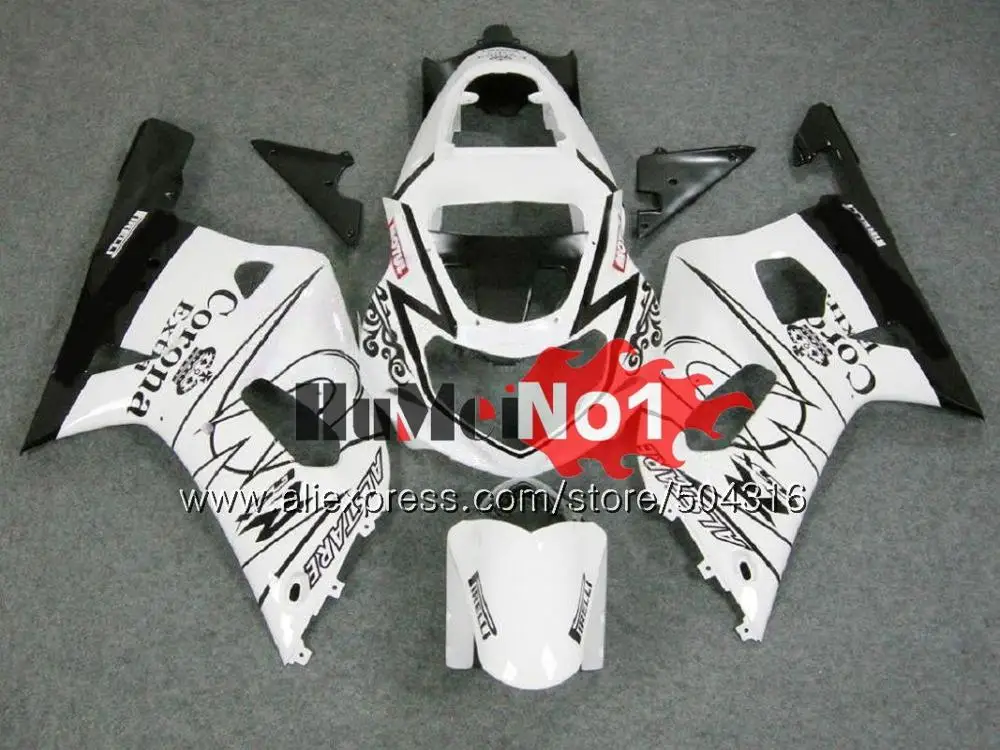 Средства ухода за кожей для SUZUKI GSXR 600 750 CC GSXR600 2001 2002 2003 белый черный 14MC. 74 GSXR750 GSX-R600 01 03 GSXR-600 K1 01 02 03 обтекатель - Цвет: No. 34