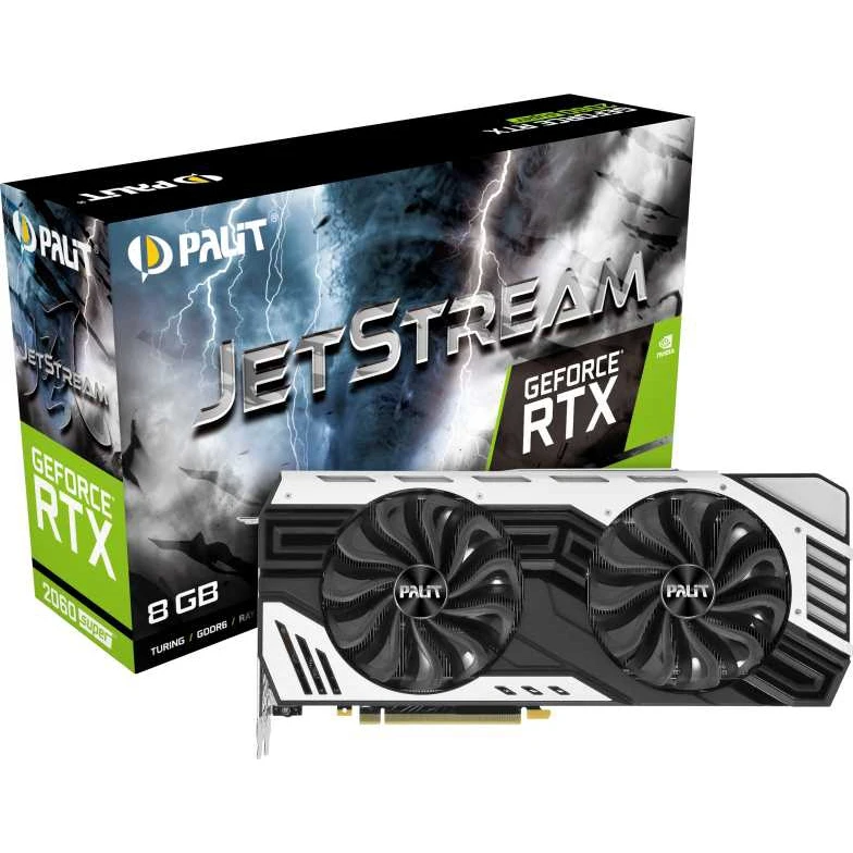 Видеокарта Palit PCI-E PA-RTX2060SUPER JS 8G NV RTX2060SUPER 8192Mb 256b GDDR6 1470/14000/HDMIx1/DPx