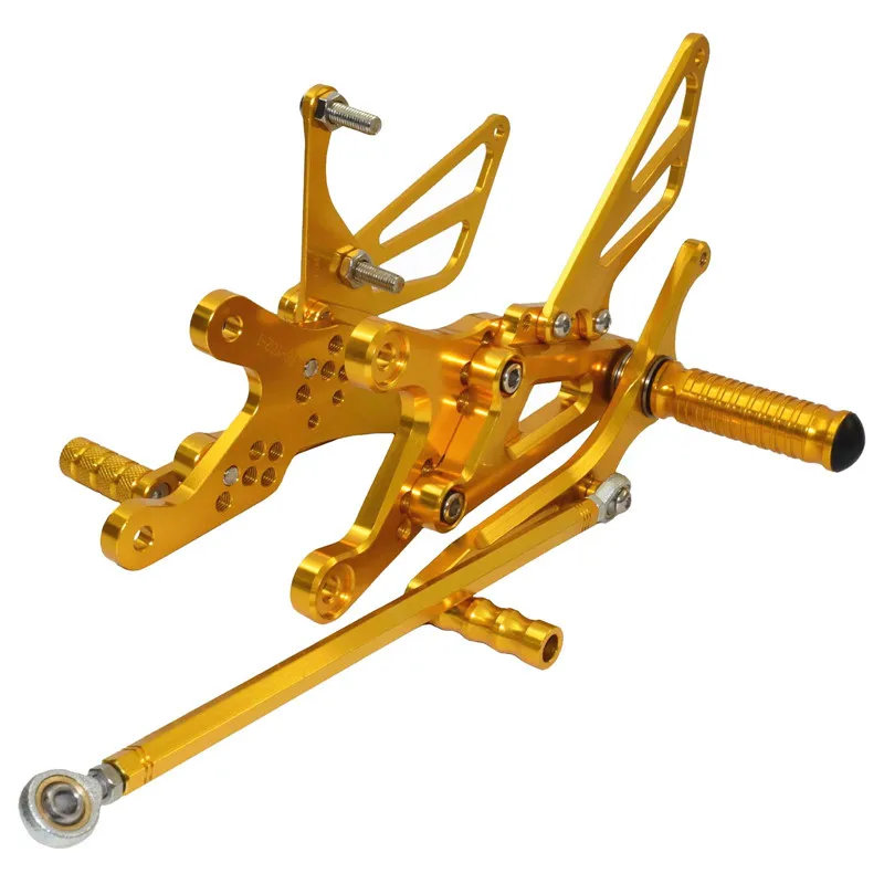  waase For Yamaha YZF R1 1998 1999 2000 2001 CNC Adjustable Rider Rear Sets Rearset Footrest Foot Re