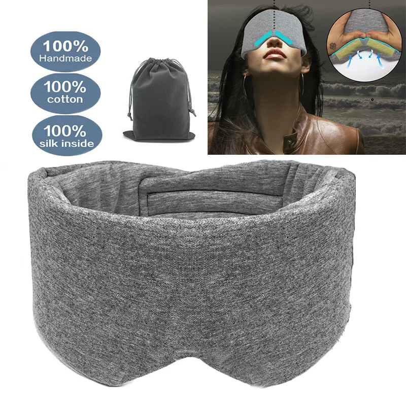 

Sleeping Mask Eyepatch Soft Eye Sleep Mask Manta Modular Adjustable 3D Breathable Travel Relaxing Sleeping Aid Blindfold