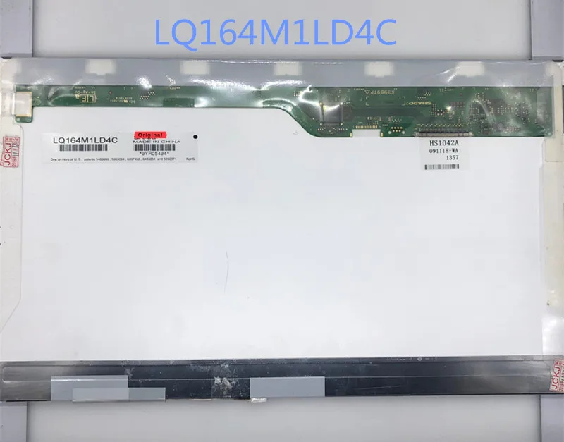 Free shipping 16.4" inch laptop LCD screen A+ LQ164M1LD4C 1920*1080 ...