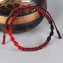 Тибетский буддийский счастливый амулет тибетские браслеты и браслеты для женщин и мужчин ручной работы узлы веревка счастливый подарок браслет