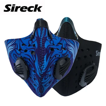 

Sireck Activated Carbon Cycling PM 2.5 Sponge Mouth Mask Mask Dustproof Mountain Bicycle Sports Face Cover Cycling Accessories