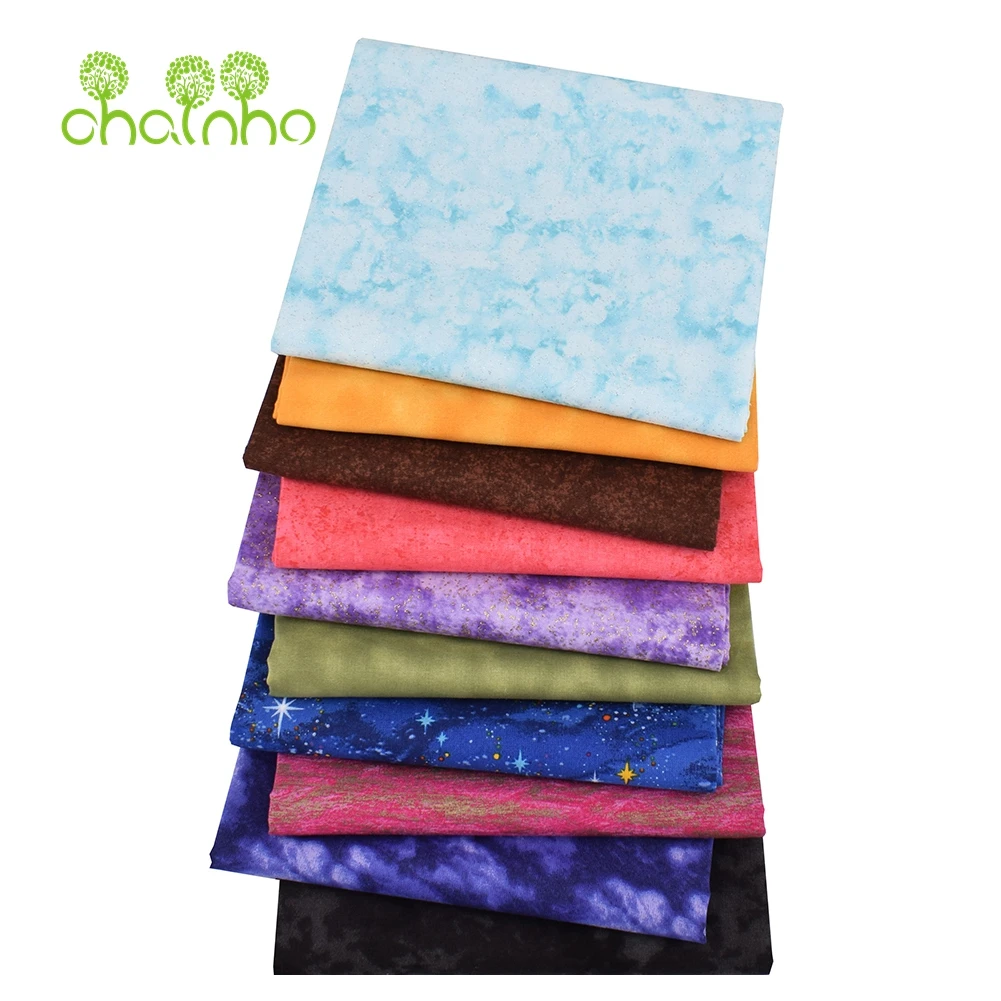 10 Pcs/Lot,Plain Cotton Fabric,Halo Dyed Colour Series,Patchwork Cloth Of Handmade DIY Quilting&Sewing Crafts,Bag Material