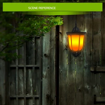 

Outdoor Solar Light Torch Flame 96Led Induction Wall Lamp Garden Lawn Ground Plug Garden Decoration Landscape Lamp