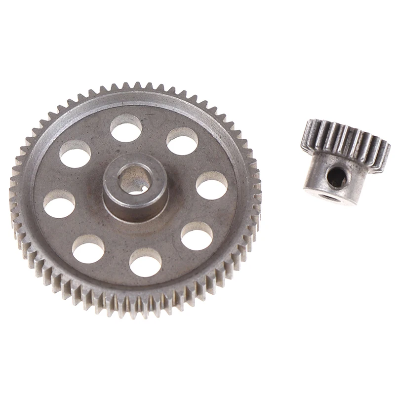 Motor Gear Transmission Gear 2pcs (21t + 64t) 11184 & 11181 Differential Metal Main Gear 64t Motor Gear 21t