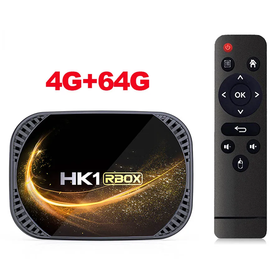 HK1 RBOX X4S 100M TV BOX Android 11 Amlogic S905X4 Dual Wifi AV1 Support 4K Google Voice Assistant Youtube Media Player 