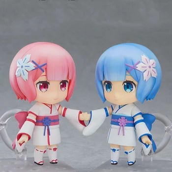 

10CM Anime Re:Life in a different world from zero Mini Rem and Ram Figure Childhood Q Version Action Figure PVC Model Toys