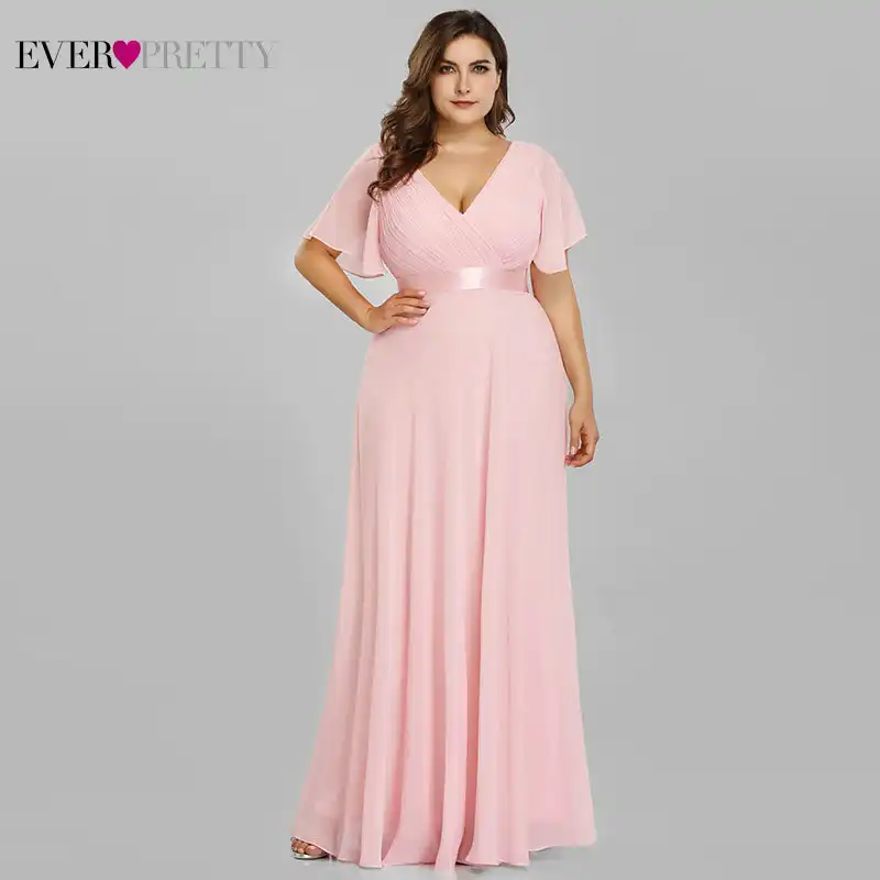 dusky pink plus size dresses