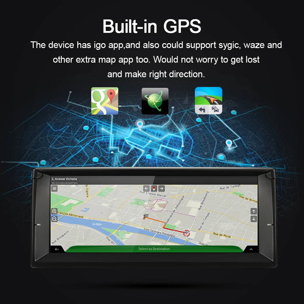 Android 10.0 Car Autoradio GPS Player For BMW E39 Navigation RDS WIFI Stereo 10.25' IPS Screen Headunit Multimedia Video Carplay