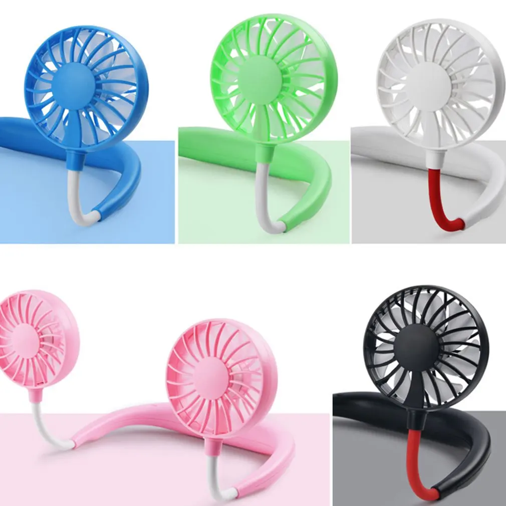 Wearing Fans Mini USB Charging Fan Rechargeable Air Conditioner For Student Universal USB Gadgets For Home Office Travel Sale
