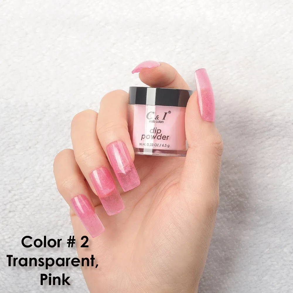 C&I Dip Powder Mini Color # 2 Transparent Pink 2