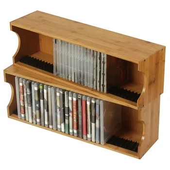 

Cd Storage Rack Ps4 Game Disc Rack Desktop Cd Rack Solid Wood Blu-ray Disc Game Cd Rack Cd Rack