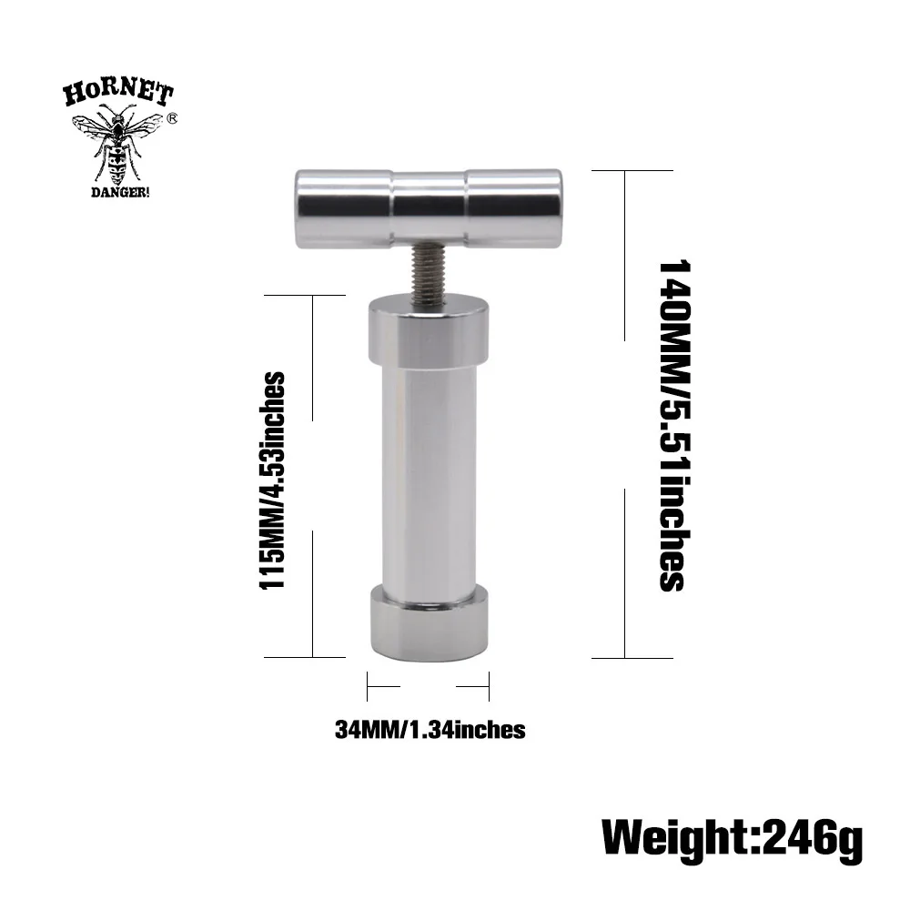 HORNET 1 шт. твердый тяжелый алюминиевый пресс для пыльцы er Com или травяная
