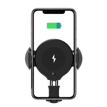 

Mount Qi Breathing Light Automatic Wireless Phone Charger Charging Anti-skid Car Mount Auto For All Qi enabled Android devices