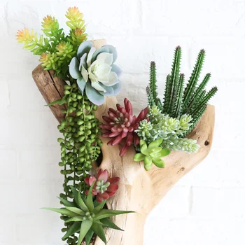 

Green Mini Bonsai Artificial Succulents Plants Home Garden Decoration Fake Plants 39 Styles Pick Up DIY plante artificielle