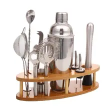 11 шт./компл. Нержавеющая сталь шейкер Смеситель ледокол заливщик вино мартини Бостонский шейкер для бармен пить вечерние Барные инструменты