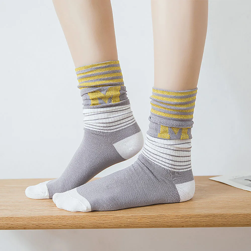 Jaycosin носки в полоску забавные носки теплые классные повседневные calcetines mujer забавные носки для женщин Теплые Носки для зимы