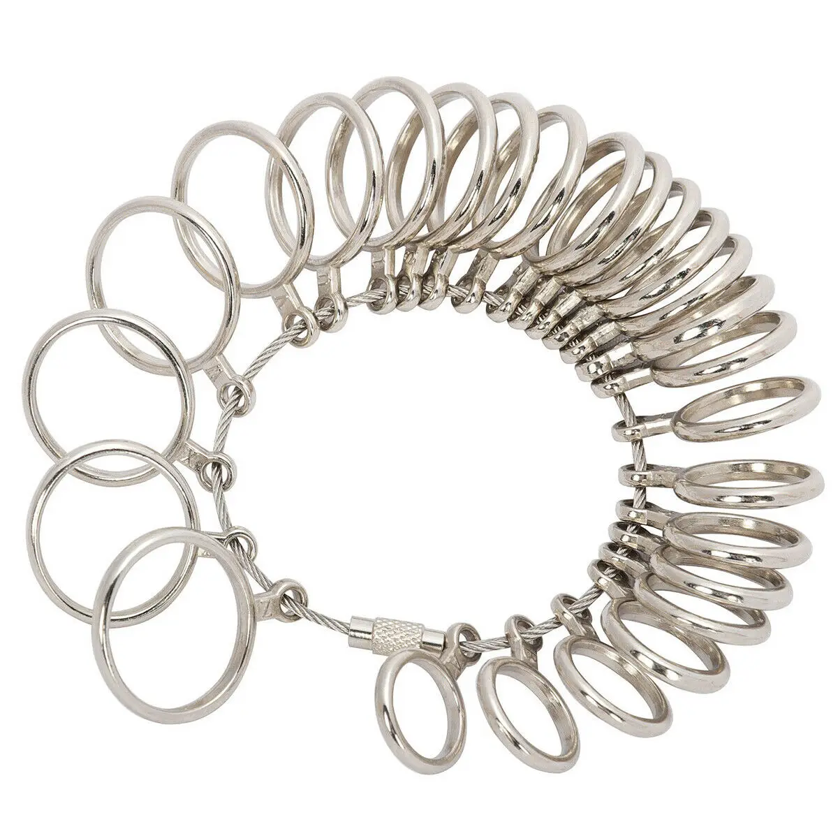 

Misura dello strumento Sizer per anelli di dito con calibro di misura di gioie