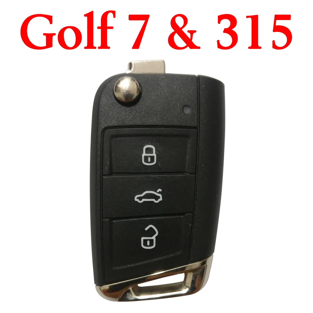 315 МГц флип дистанционный ключ для V-W Golf 7 MQB