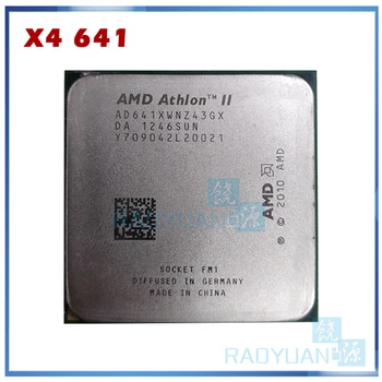 

AMD Athlon II X4 641 X4 641X X4-641X X4-641 2.8GHz 100W Quad-Core CPU Processor AD641XWN43GX Socket FM1/ 905pin