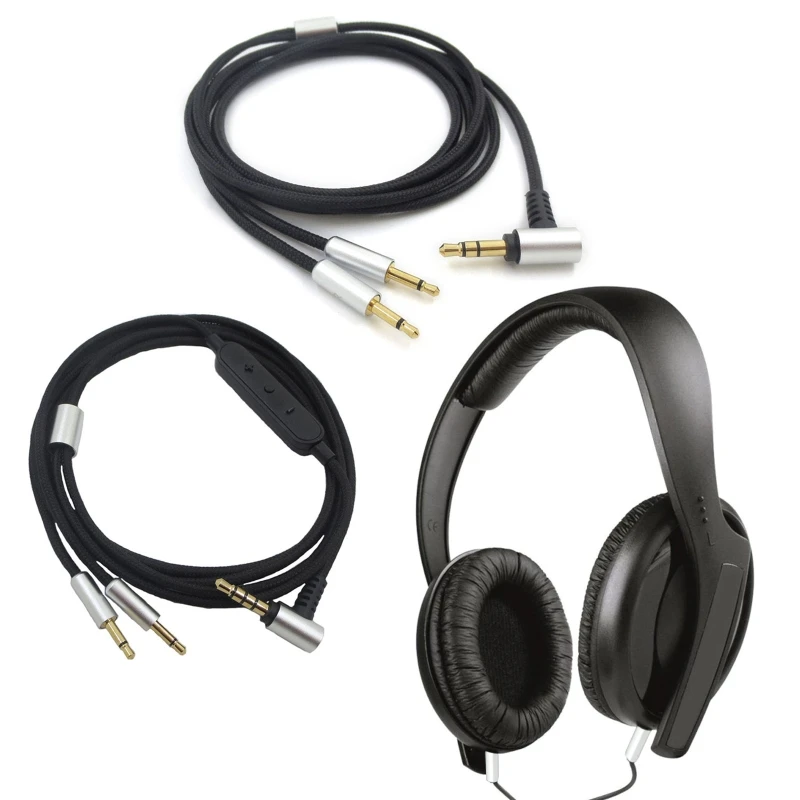 1 шт. Сменный кабель для наушников от 3 5 мм до 2 Sennheiser HD202 HD477 HD497 гарнитура