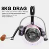 Fishing Reel All Metal Spool Spinning Reel 8KG Max Drag Stainless Steel Handle Line Spool Saltwater Fishing Accessories ► Photo 3/6