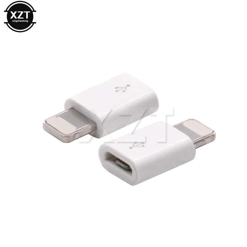 Мини Micro USB для освещения 8 Pin для Apple адаптер с брелоком для iphone X XS XR 8 7 Plus синхронизация зарядное устройство OTG конвертер