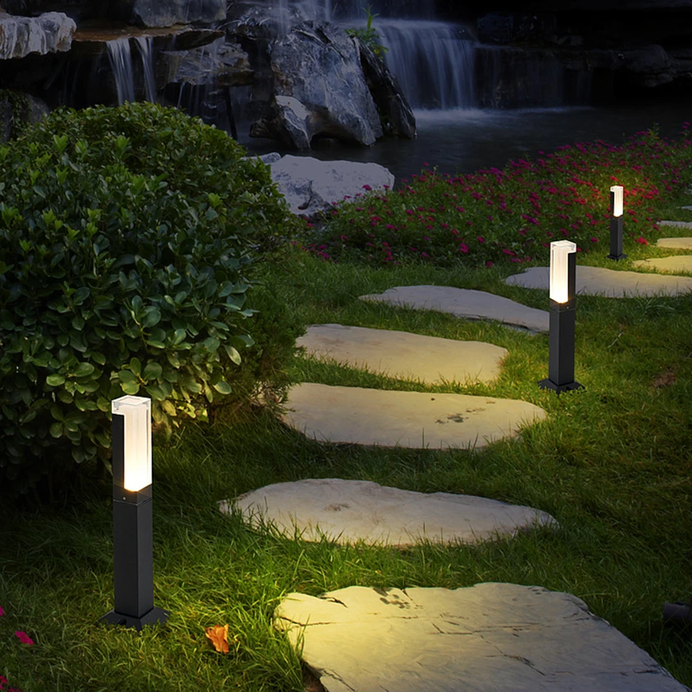 outdoor bulb string lights LED Outdoor Landscape Lighting IP65 Waterproof 15W COB Garden Light Lawn Lamp AC85-265V Aluminum Garden Decoration Outdoor garden string lights