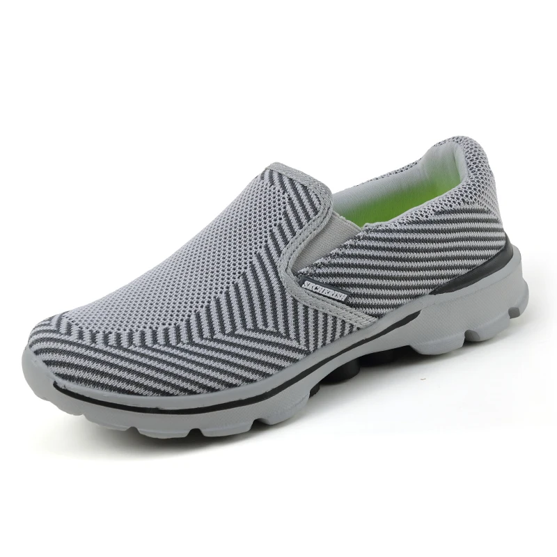 Г., новая модная обувь мужская Повседневная дышащая прогулочная обувь на плоской подошве Легкие уличные мужские лоферы без застежки, большой размер