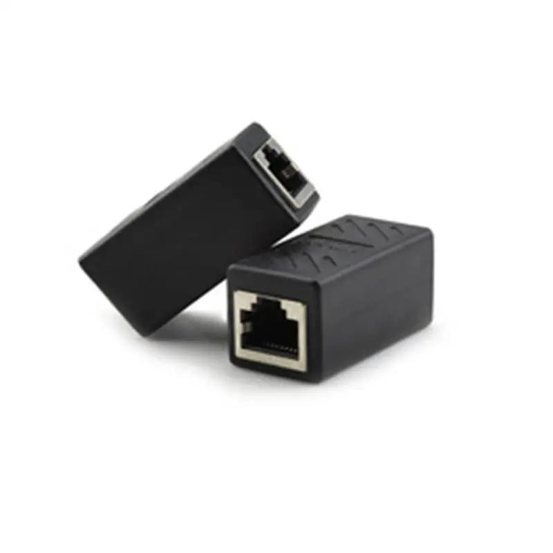 Сетевой Ethernet двойная прямая головка Lan кабель Соединительный соединитель RJ45 CAT 5 5E 6 6a Удлинительный штекер
