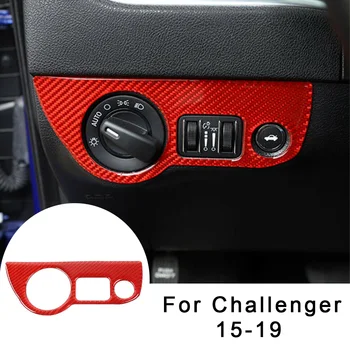 

Trim Switch Panel Cover Decor For Dodge Challenger 15-19 Car Auto Headlight