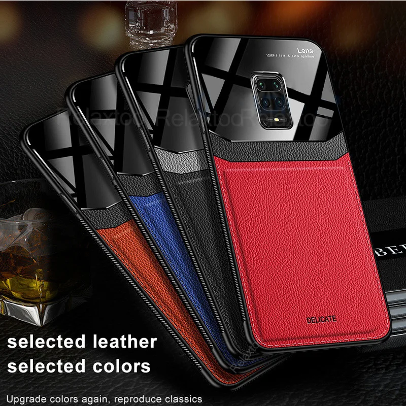 Luxury Leather case redmi note 9 case For xiaomi redmi note 9 pro nota 9s not 9 note9 s Bumper plexiglass Silicone phone cover Luxury Leather case redmi note 9 case For xiaomi redmi note 9 pro nota 9s not 9 note9 s Bumper plexiglass Silicone phone cover
