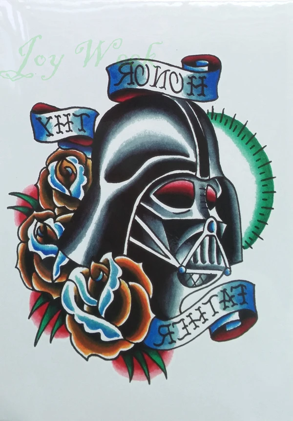 

Waterproof Temporary Tattoo Sticker large Star Wars fighter old school tatto stickers flash tatoo fake tattoos for men