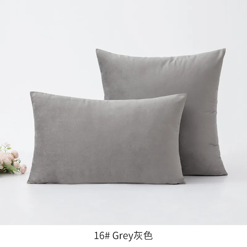 Inyahome Acqua Green Luxury Velvet Cushion Cover Pillow Cover Pillowcase Home Decorative Pillow Pillowslip Sofa Throw Pillows 