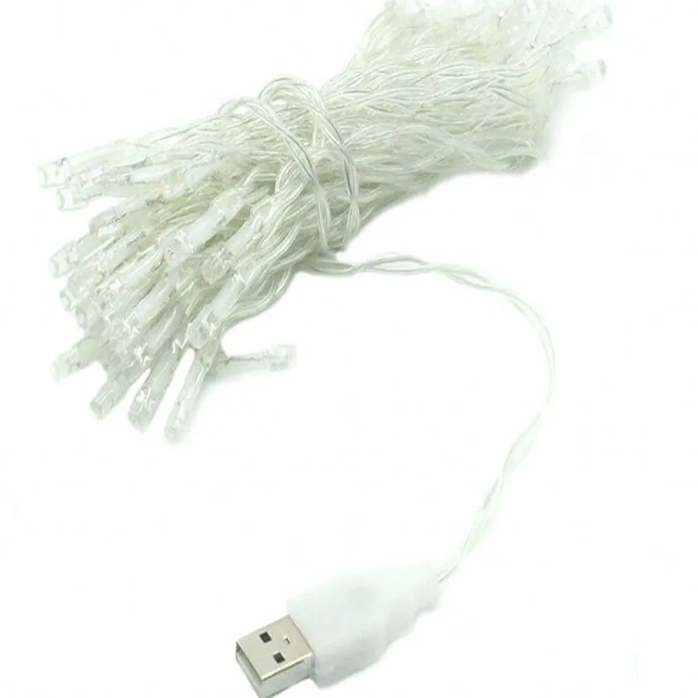 2 м/3M/5 м/10 м USB 5 В светодиодный светильник-гирлянда s Сказочный светильник s гирлянда Рождественское украшение вечерние, свадебные, Рождественский безопасный светильник-гирлянда низкого напряжения