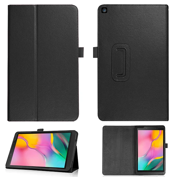 Чехол для ходунков для samsung Galaxy Tab A 8,0 чехол funda для samsung SM-T295 T290 T297 из искусственной кожи с подставкой+ стилус - Цвет: SM T290 LZ BK