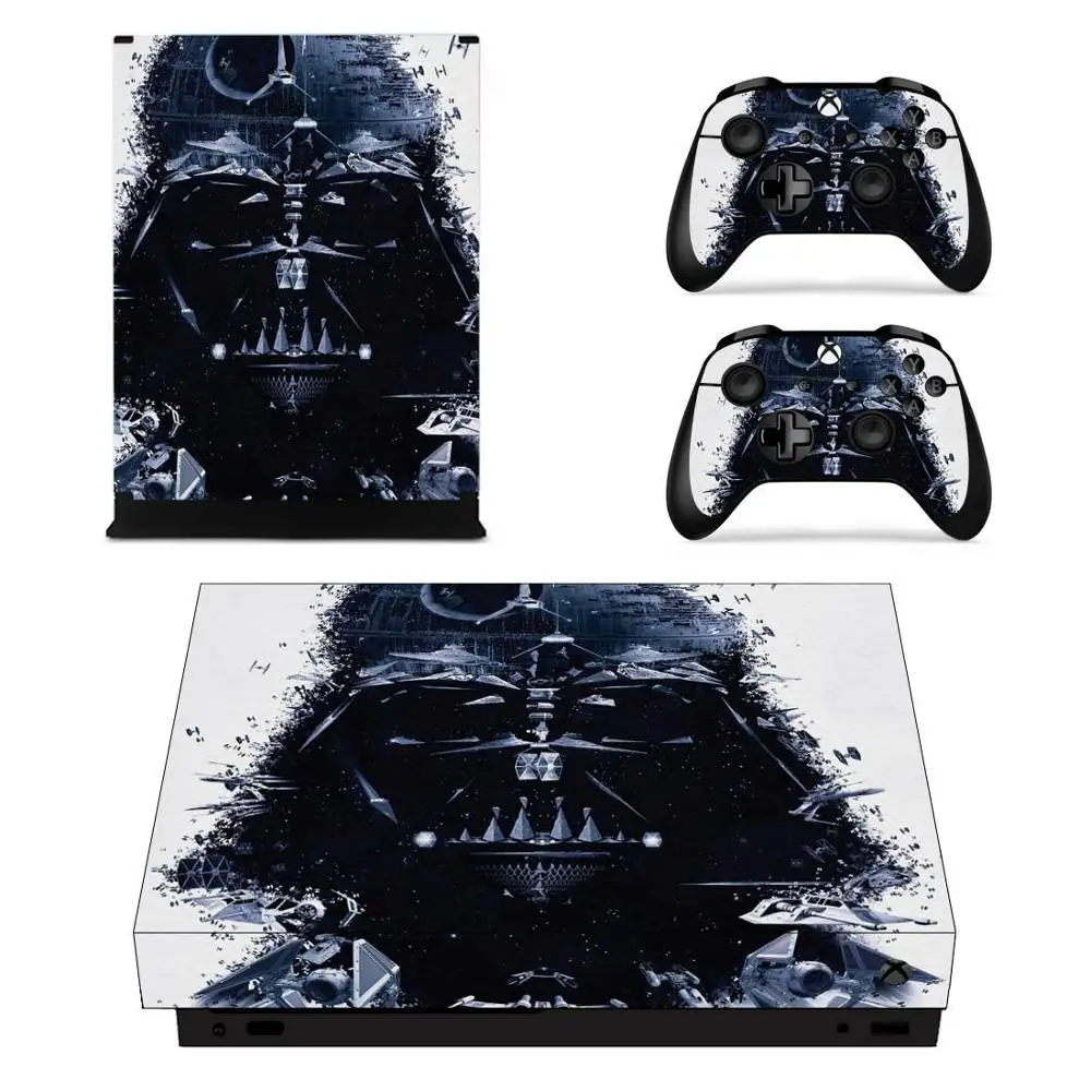 Наклейка s Star Wars для Xbox One X виниловая кожа Наклейки Обложка Pegatinas для Xbox one X консоль пульт дистанционного управления скины - Цвет: YSX1X0708