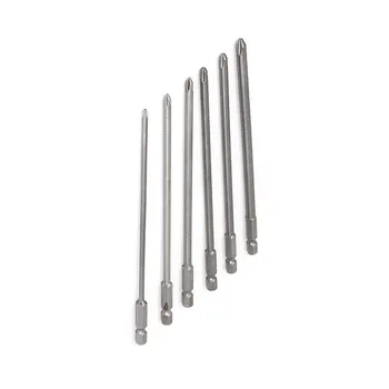 

6pcs 150mm Long Round Shaft Magnetic Screwdriver Tips Bits Adapter Kit Set Tool