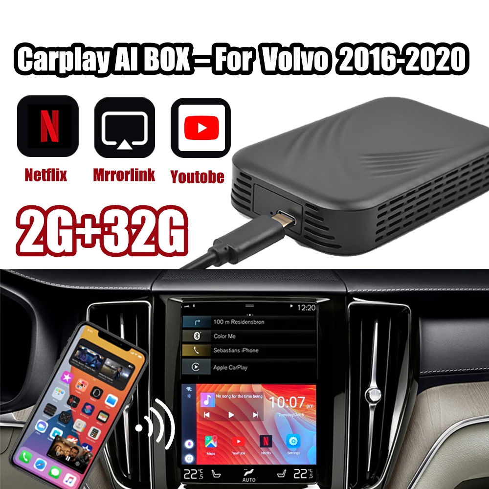 

For Apple TV Box Car Radio Android Multimedia Player Box Carplay to Android System Plug and play Mirror link Video Player