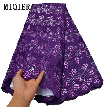 

MIQIER High Quality African nigerian tulle Lace Fabric Organza Fabric fabric with sequins Embroidery fabric with sequins OLP-236