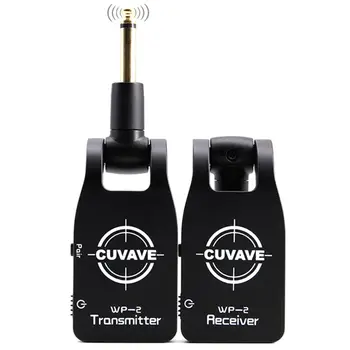 

Guitar Transmitter & Receiver for Electric Guitar Bass, Wireless Guitar System Built-in Rechargeable Battery Transmitter