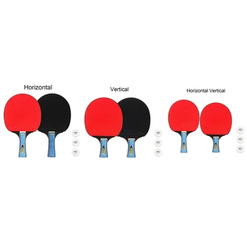 

Ball Racket Table Tennis Set Professional Double Sided Entertainment Horizontal Vertical Racquet Sports Long Short Handle