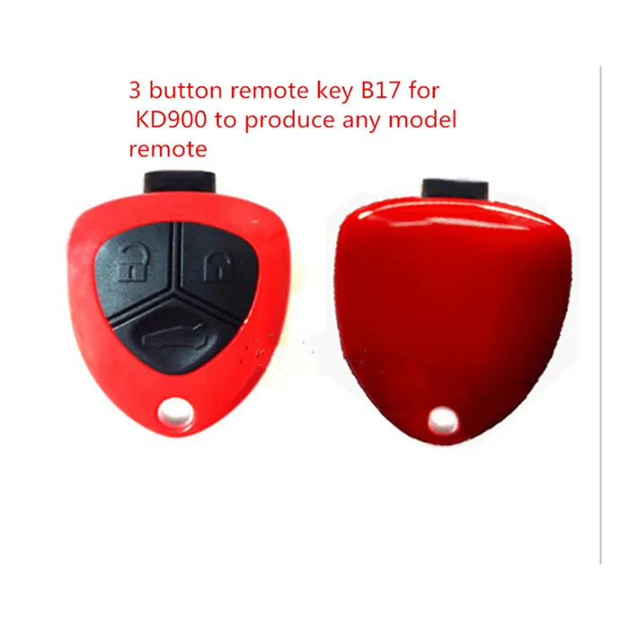 Wilongda 3 кнопки универсальный дистанционный брелок B17 Keydiy пульт дистанционного управления красный цвет для программиста URG200/KD900/KD200