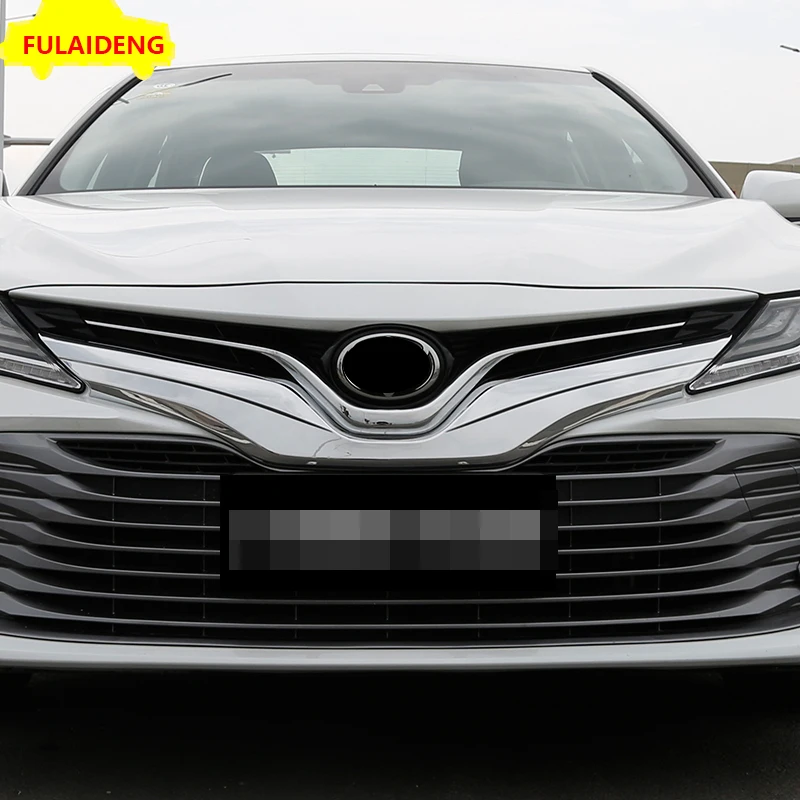 1 шт. для Toyota Camry- L LE XLE ABS Хромированная передняя Центральная решетка гриль крышка отделка автомобиля Стайлинг Аксессуары