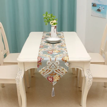 

European Rectangular Table Cloth Palace Pattern Tablecloth For Hotel Home Table Decor High Quality Table Runner
