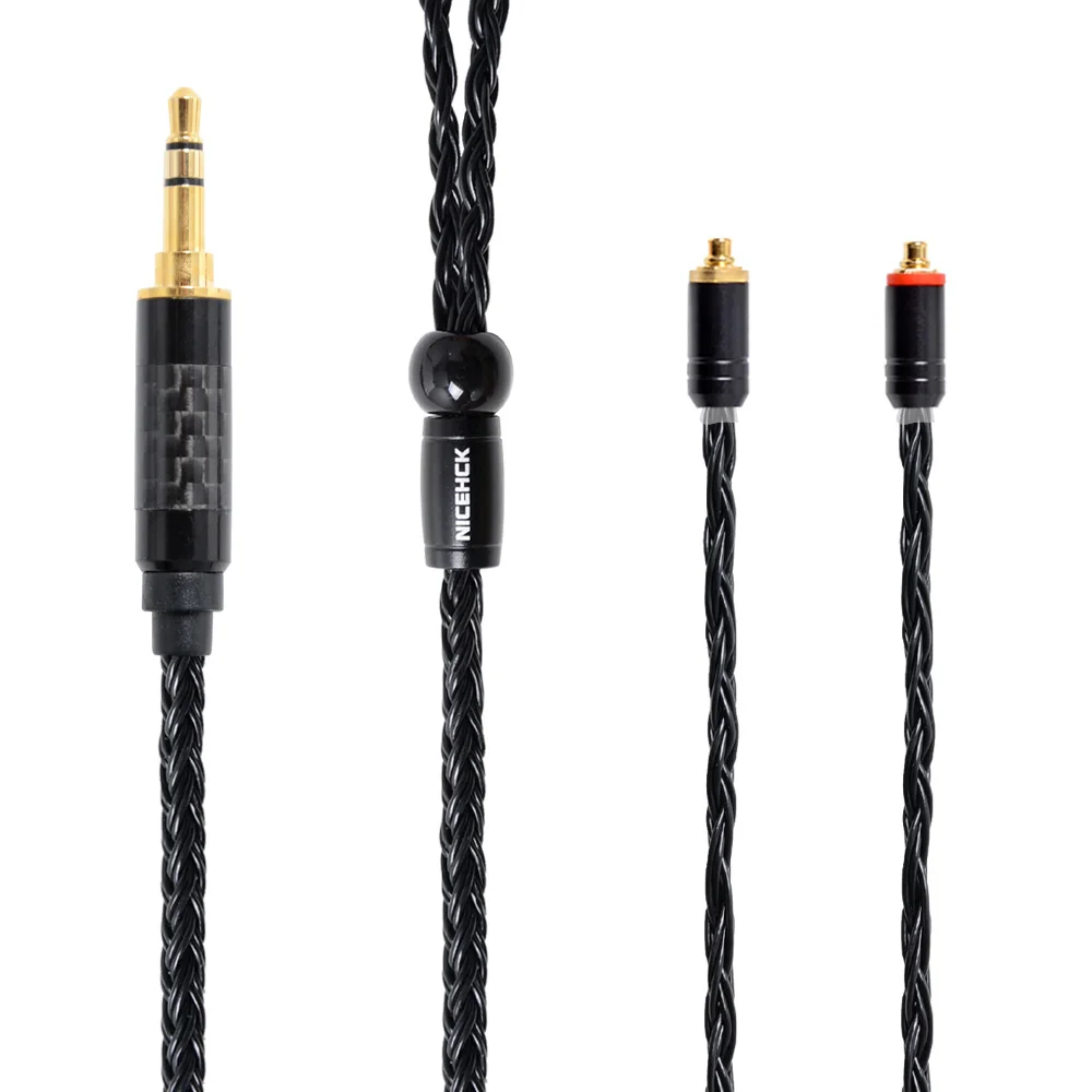 NICEHCK 16 Core посеребренный кабель 3,5/2,5/4,4 мм MMCX/2Pin кабель для TFZ TRNKZZSX/ZSN/ZS10 CCAC12/C16/C10 NICEHCK NX7 Pro/F3 - Цвет: 3.5mm plug with MMCX