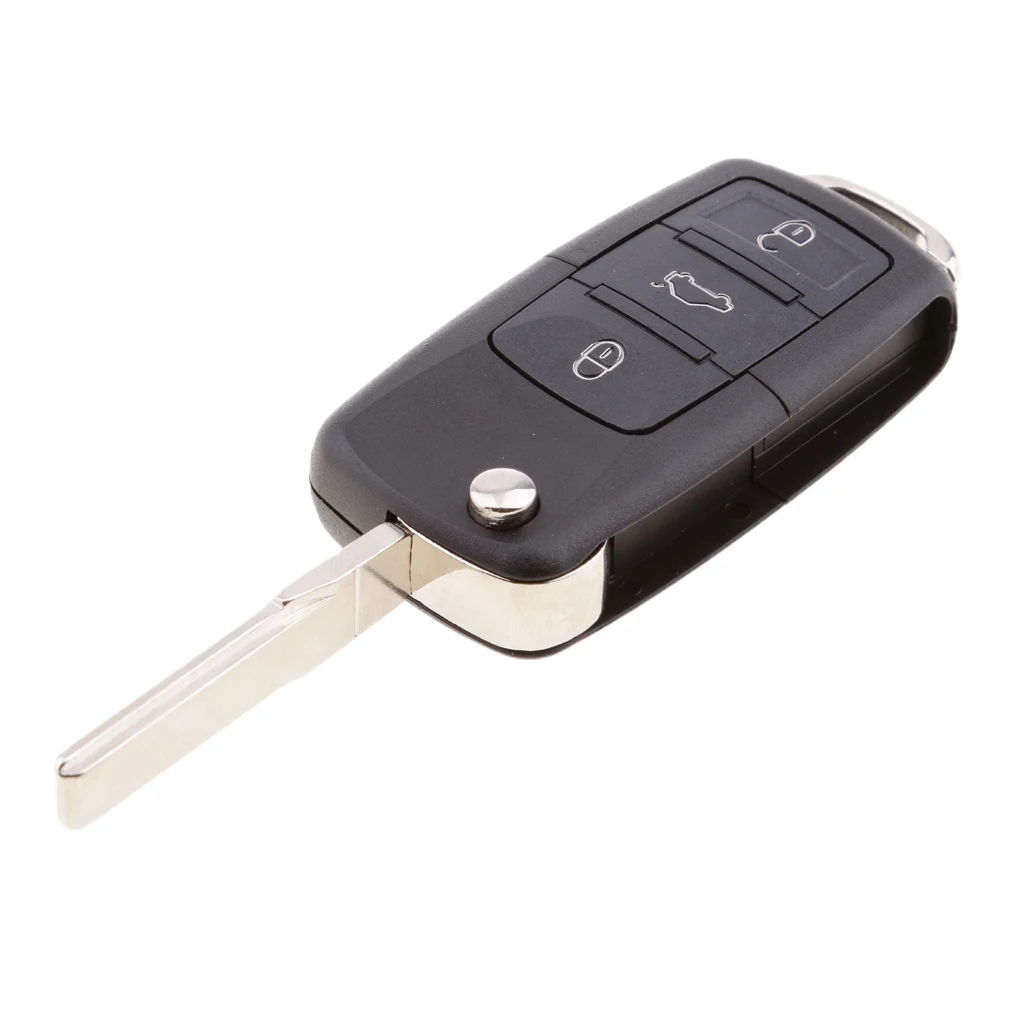 3 Buttons Remote Flip Folding Key for VW Passat 02-05 Golf 02-06 Polo 02-09