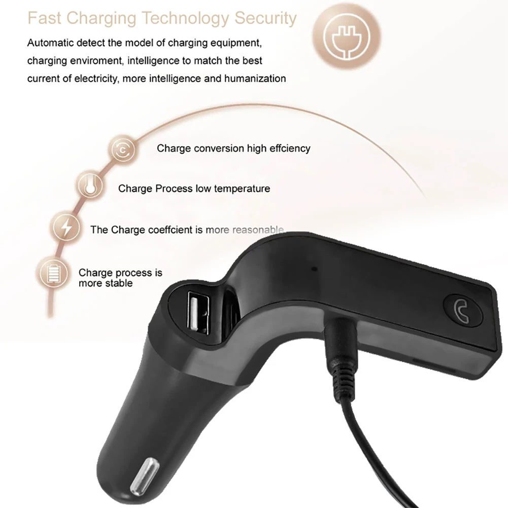 Hands-free Bluetooth автомобильный комплект FM USB передатчик зарядное устройство адаптер питания mp3-плеер